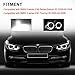 VANJING Compatible with BMW LED Angel Eyes Halo Light Bulb BMW 3 Series 03.2005-09.2008 BMW E90(Sedan/Saloon),09.2005-09.2008 E91 (Touring) 2PCS 10W 7000K