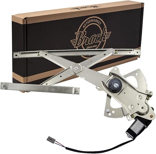 AutoandArt Brock - Elevalunas eléctrico delantero de repuesto con conjunto de motor compatible con Explorer 1991-2001