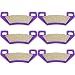 SCITOO Kevlar Carbon Fiber Brake Pads Fit for 04 05 06 07 08 09 10 11 12 13 14 Arctic Cat,08 09 10 11 12 KYMCO