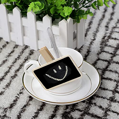 24 Pcs Chalkboard Signs With Stand, Wooden Clip - Reserved Table Signs Board - Mini Chalkboard Signs For Food, Memo, Note Taking, Label Signs, Party - Food Labels For Party Buffet #TOP6