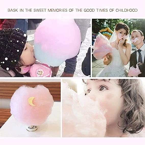 Countertop Cotton Candy Floss Maker Home Use Mini Marshmallow Machine Trolley Creative Gift Halloween Candy Machine Kit