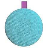 Aduro Wireless Portable Bluetooth Speaker, IPX4 Water Resistant Compact Indoor/Outdoor Speaker with Built-in-Mic (Turquoise/Purple)