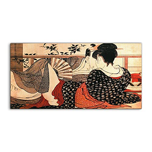 Tableau acrylique haut de gamme Utamakura Kitagawa 120x60cm édition artistique