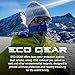 ECO-GEAR Anti Pollution Face Mask with Military Grade Activated Carbon Protection | Anti Smoke, Exhaust Gas, Dust, Pollen | Running, Walking, Cycling and other Outdoor Activities (Ice Dust)