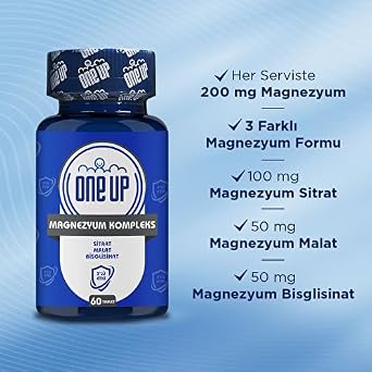 One Up Magnezyum Kompleks 60 Tablet AROMASIZ Renkli