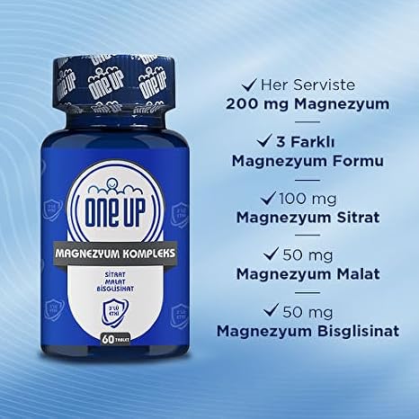 One Up Magnezyum Kompleks 60 Tablet AROMASIZ Renkli