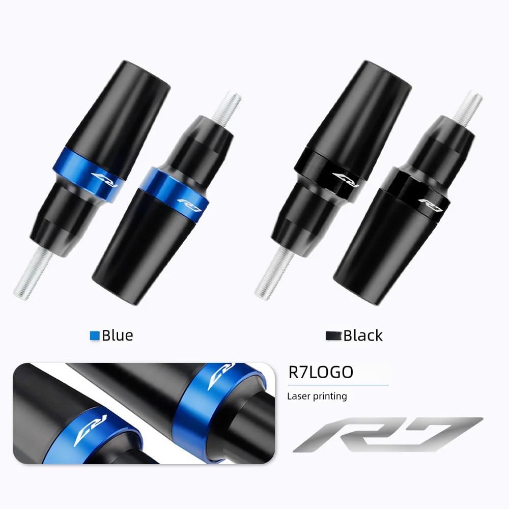Motorcycles Frame Sliders Falling Crash Protector Crash Protectors Compatible for Yamaha YZF R7 2021 2022 2023 Moto Falling Protection Yamaha YZF r7 2021 2022 2023 2024(Black)