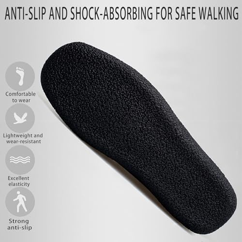 Men's Canvas Winter Fur Lining Penny Loafers Retro Comfortable Round Toe Lace-up Anti-Slip Flat Slip On Moccasin Boat Shoes for Office Party Walking Formal3