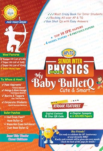 Image of AP & TG My Baby Bullet Q Senior Inter BIPC 2025-26 Edition | Botany, Zoology, Physics & Chemistry | Top 10 IPE Papers | Quick Revision & Exam Prep | Pack of 4 Books (English Medium)
