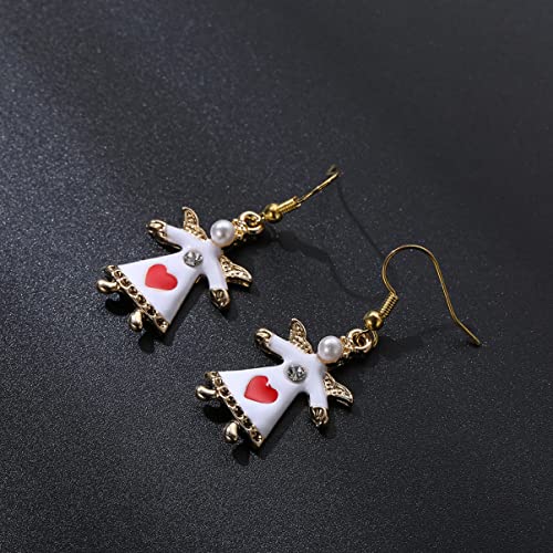 Aboofan 15 Pairs Dangle Drop Alloy Style Xmas Styles Year Santa Stocking Vintage Womens Assorted Decors Hooks Gift Holiday Loop Gifts Festive Women Jewelry Drops Pendant New Ear #TOP6