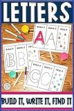 letters build it,write it,find it: Preschool Practice Handwriting Workbook Kids Ages plus 3 year, Reading And Writing,letters,nembers,words,94 pague,size 6*9