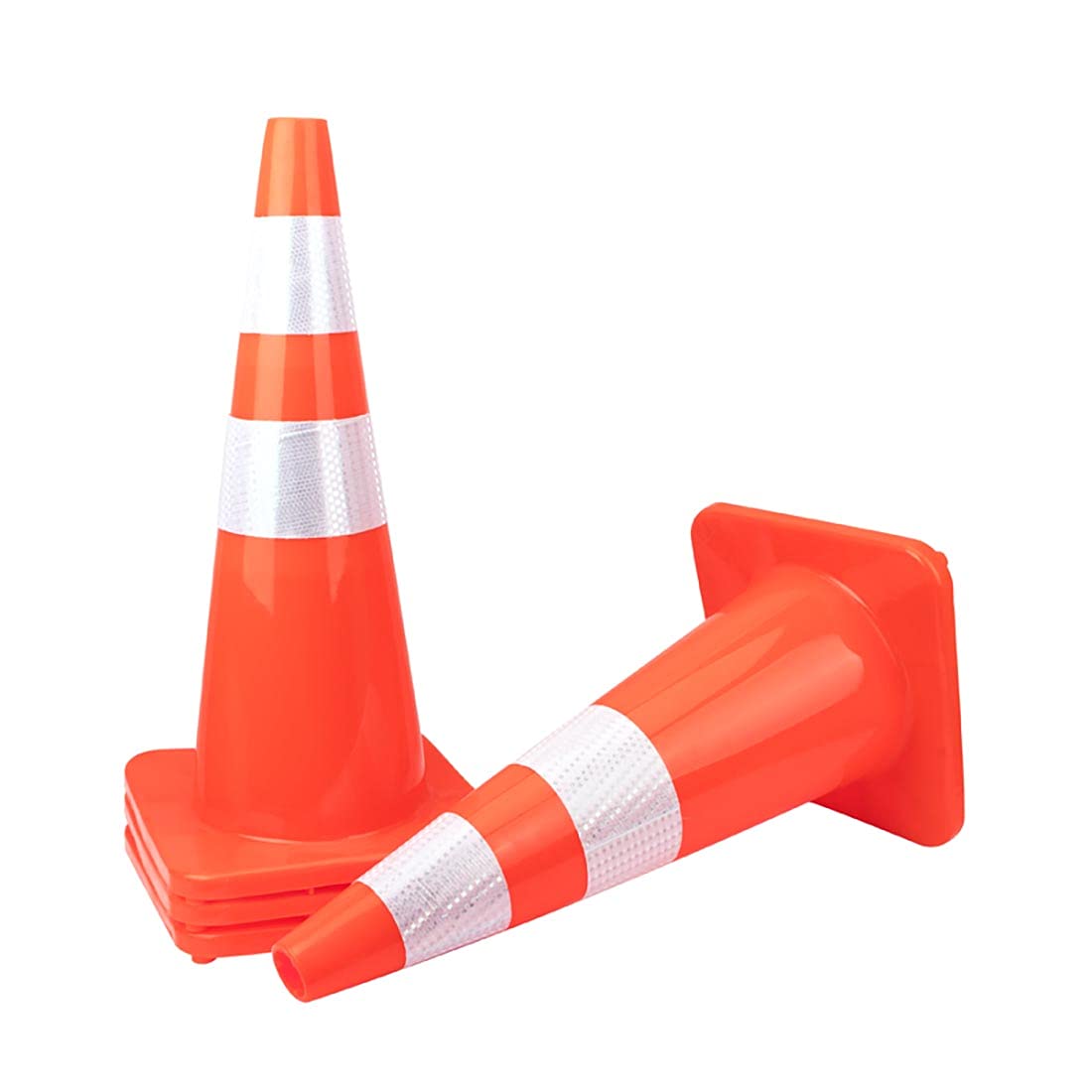 [ 10 Pack ] 28" Traffic Cones Plastic Road Cone PVC Safety Road Parking