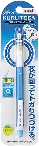 Miniatura 2 de Uni KuruToga Mechanical Pencil estándar 03mm color azul m34501p33 Azul 1