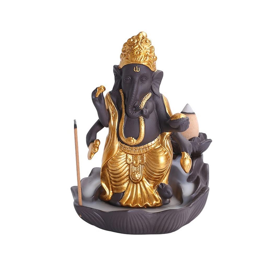 Brûleur d'encens cascade Ganesha : l'accessoire idéal pour purifier votre esprit