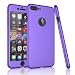 Tekcoo For iPhone 7 Plus Case, [T360 HY] Ultra Thin Full Body Coverage Protection Scratch Proof Hard Slim Hybrid Cover Shell With Tempered Glass Screen Protector For iPhone 7 Plus(5.5 inch) [Purple]