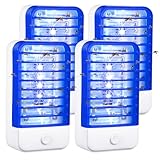 2026 New Bug Zapper Indoor Plug in 4 Pack Powerful UV Fly Zapper Indoor & Gnat Killer Mosquito Zapper Indoor Home - Safe, Odorless Flying Insect Trap for Bedroom, Kitchen, Office & Baby Room
