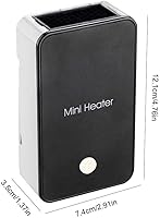 Vista 5 de Safety Energy-saving Heater Mini Portable Room Office Desktop Electric Fan Heater Air Warmer Black Negro