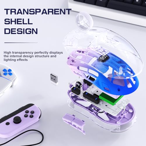 Souris de jeu sans fil A2 FREEWOLF double mode 4000DPI - 4