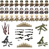 BbiuRer Militär Set mit Waffen und Soldaten, Historische Modelle für Sammler, Militärische Ausstattung für Zweiten Weltkrieg Diorama, Dekorative Figuren für Erwachsene, Strategische Darstellung