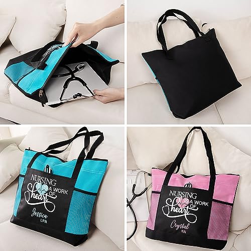 Bolsa Tote personalizada para enfermera con cierre miniatura 3