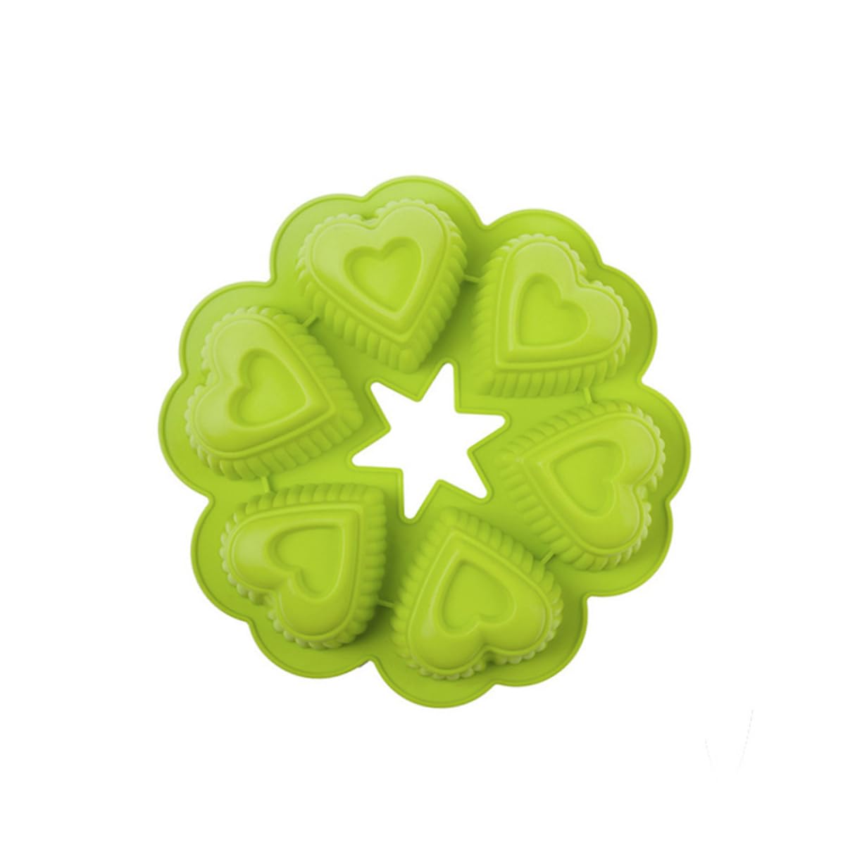 TOPBATHY 3 Pezzi 6 Cuori in Silicone Per Decorare Torte E Dolci Al Cioccolato