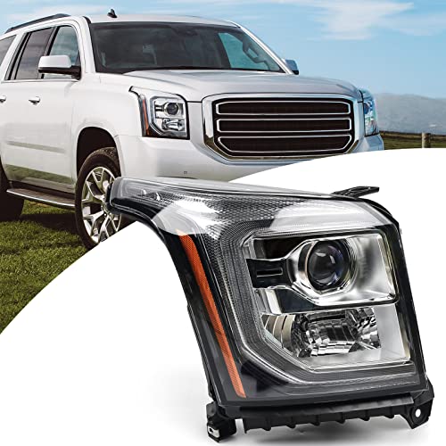 Fione - For Gmc Yukon/Yukon Xl Headlight Assembly 2015-2020 Right Passenger Side Replacement Halogen Headlamp 84155710 Gm2503409 Rh #TOP25