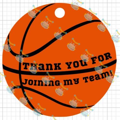 Amazon Com Basketball Thank You Tags Set Of 10 Baby Shower 1st Birthday Party Supplies Party Decorations Handmade