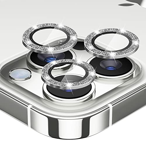 Protection objectif iPhone 13 Pro en alliage de métal et strass brillants