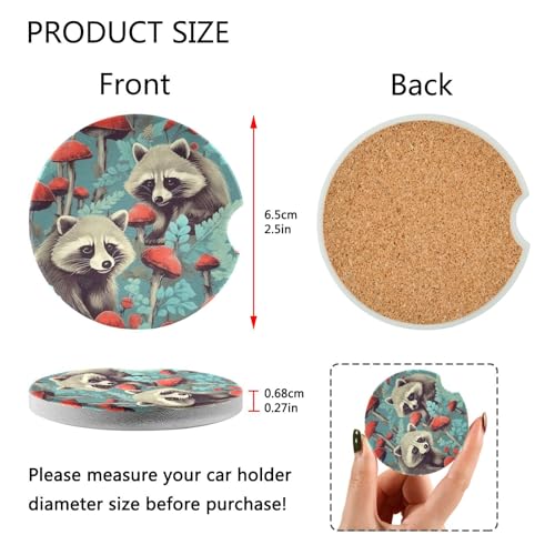 Burbuja Car Coasters para Porta Vasos 2 Pack miniatura 3