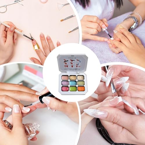 Palette de gel 9 couleurs Pat Pat : résolvez les dégradés ratés grâce à l'apprêt et gel peinture - 4
