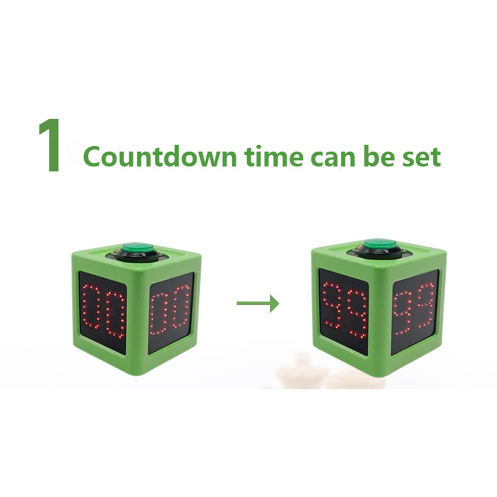 Temporizador electrónico multifunción con función de pausa, ABS, diseños ligeros para varias tarjetas y reloj de actividad base