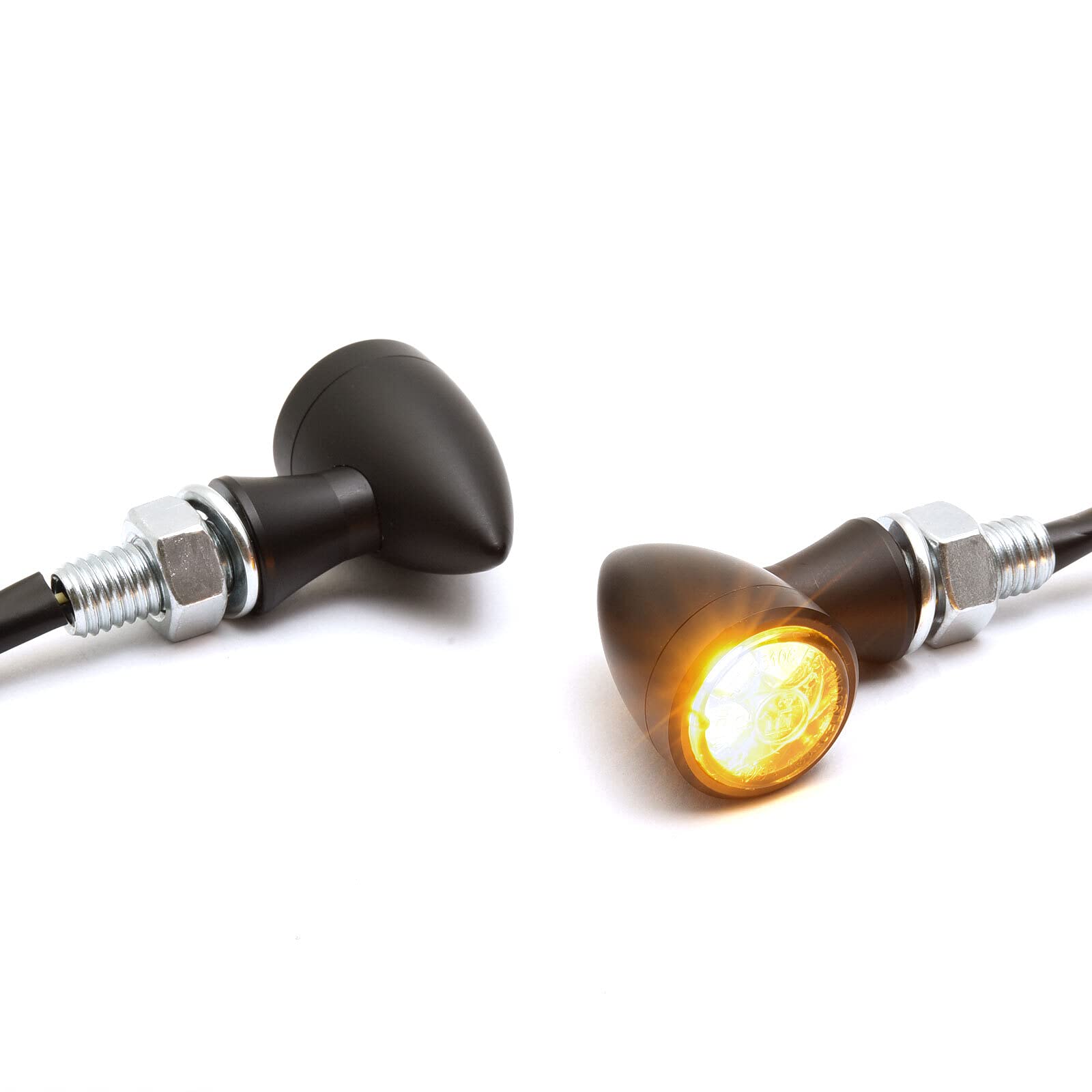 Dock66 LED Blinker mit Rück-/ Bremslicht Micro Bullet schwarz, mit ECE