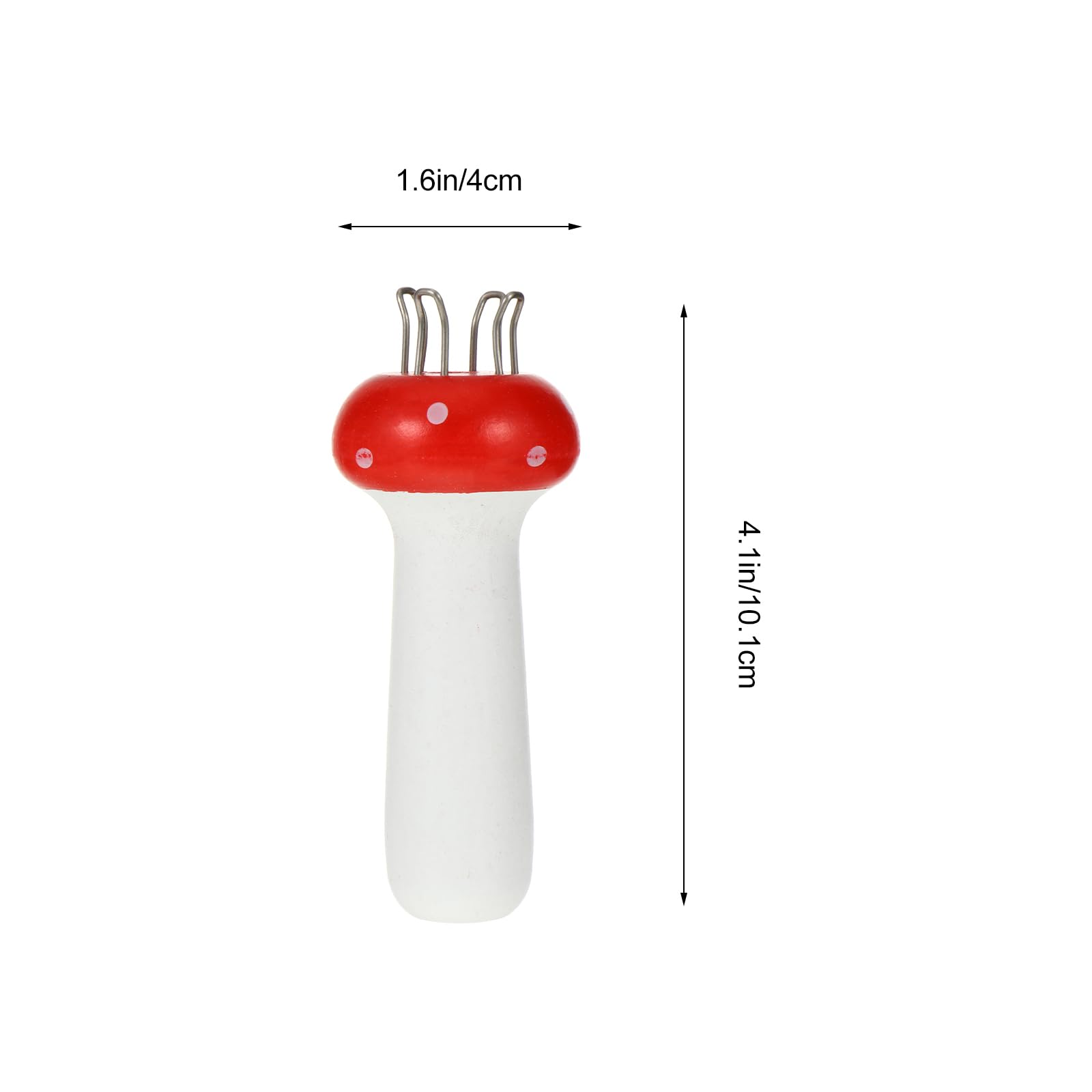EXCEART Strickspule Webrahmen Pilzform Stricker Holz Mini Stricken Weben Werkzeug für DIY Tube Schal Gurt Rot