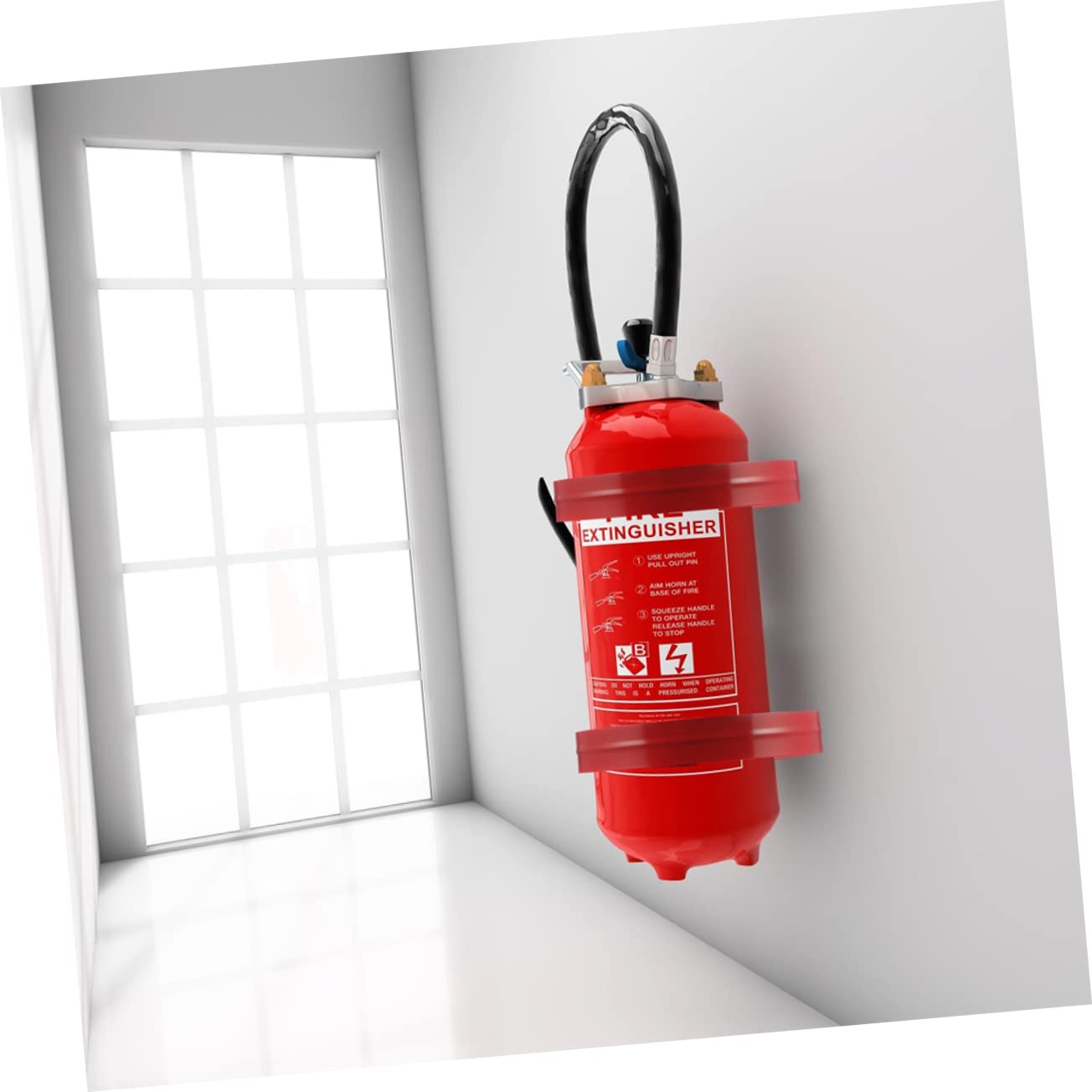 OSALADI 2pezzi Supporto Per Estintore Muro Ferro Staffa Resistente e Facile Da Installare Per Garage e Ambienti Domestici Di Capacità Design Creativo e Resistente Alla Corrosione