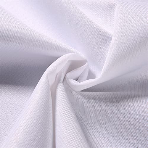 Spannbettlaken 180x200cm Matratzenbezug Wasserdichtes Bettlaken aus Vollpolyester-Strickstoff Matratzenauflagen & Topper (White 180x200) – Bild 3