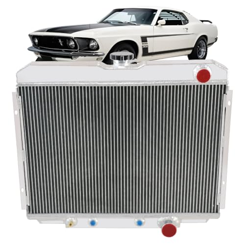 ReadyCool 4 Rows Core Radiator for 1967-1970 Ford Mustang Fairlane