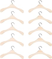 Vista 1 de 20 perchas de madera para muñecas, mini perchas para muñecas para accesorios en miniatura (4.7 in)