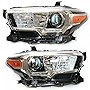 EnSyuSuMa 2016 2017 2018 2019Toyota Tacoma Headlight Assembly Left Driver and Right Passenger Side Headlights LED Headlamp Pair OEM 8111004260 (Pair of headlights)