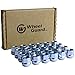 WheelGuard 1109, Zinc Finish, Open-end Acorn Bulge Lug Nuts, M14x1.5 Thread, 3/4 Hex (Pack of 24)