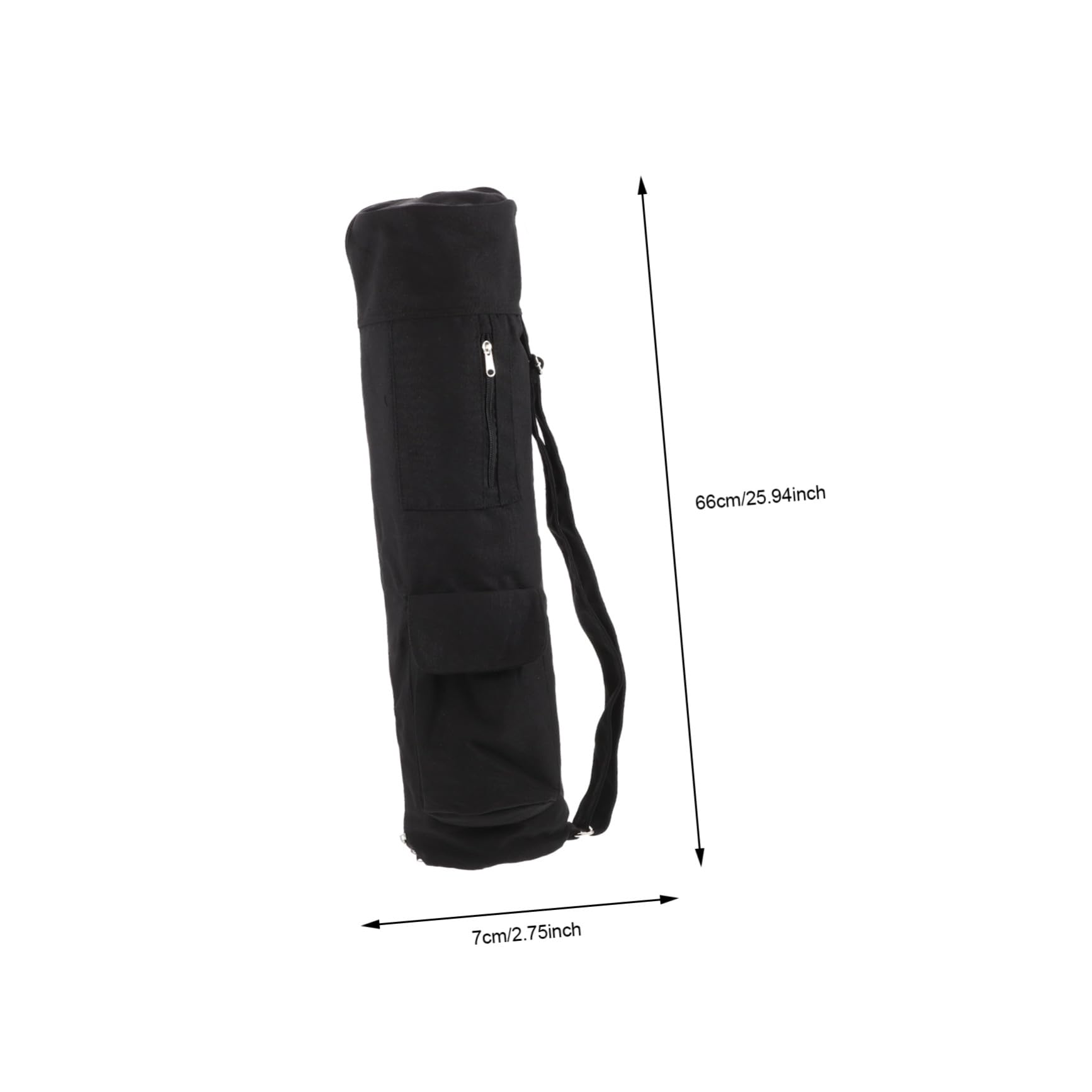 Bolsa para Esterilla de Yoga de Algodón y Lino Ligera Diseño de Cremallera, Adecuado para Amantes del Yoga y Uso al Aire Libre