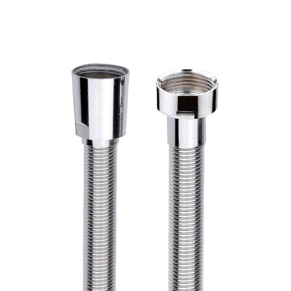 manguera de ducha spring line l.200 ø 13 acero aisi 304 cono/tapón liso