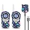 QNIGLO Q168Plus Macaron Talkie Walkie Fille Rechargeable,Communication VOX 8 Canaux 2-5Km de Distance,Bon Aide pour Camping,Cyclisme,Cosplay,Cadeau à la Mode pour Enfants Plus de 3 Ans(RoseVert
