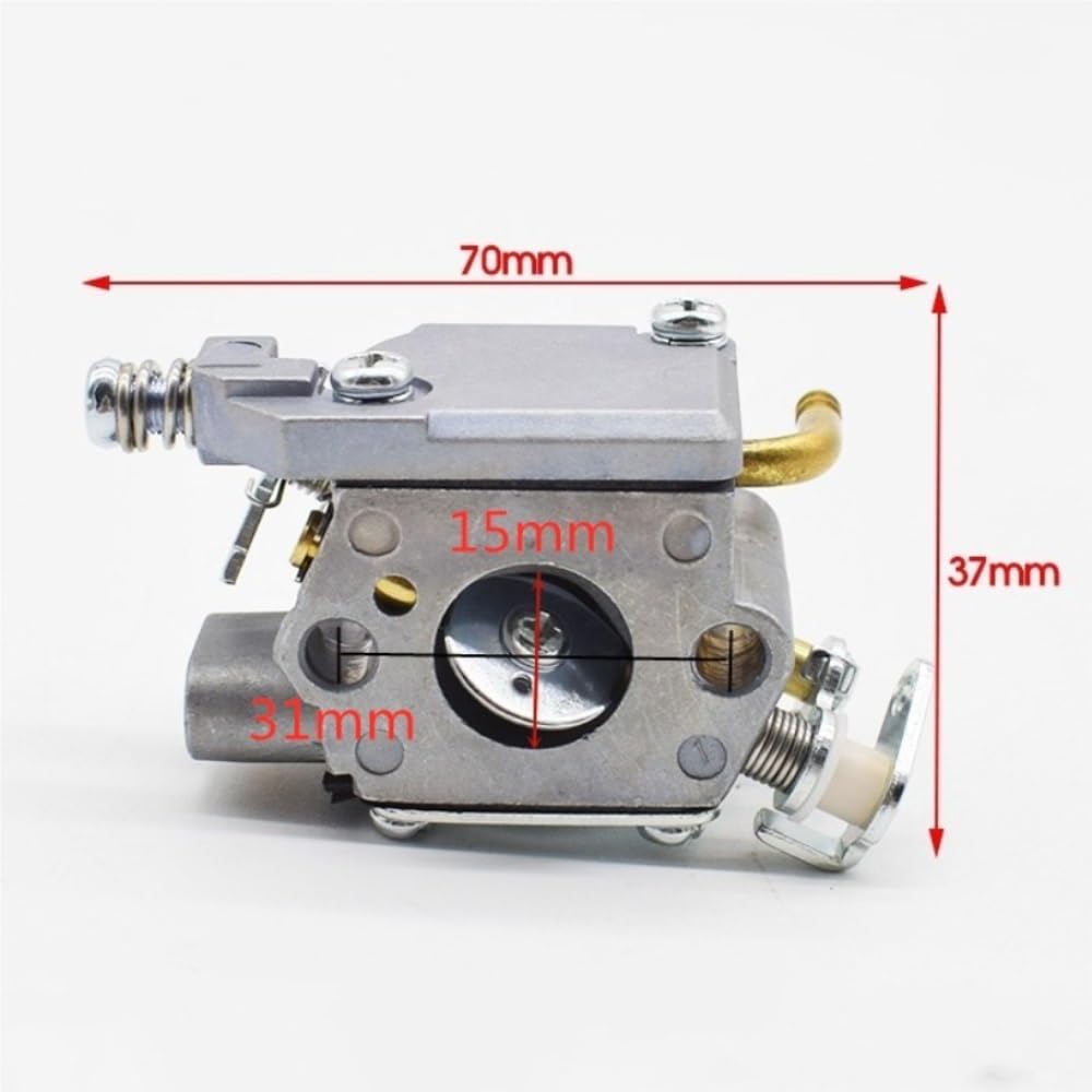 Carburador WT962 Compatible con Motosierra de Gasolina de 25 CC, 2500 G2500, con Tubo de cebador.