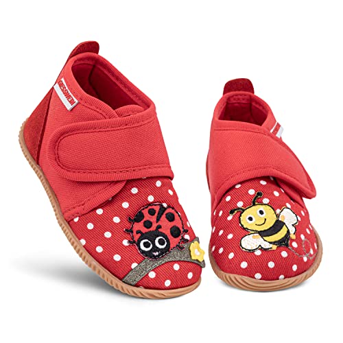 GIESSWEIN Sonnenbühl, Hausschuh Baby - Mädchen, Rot, 25 EU