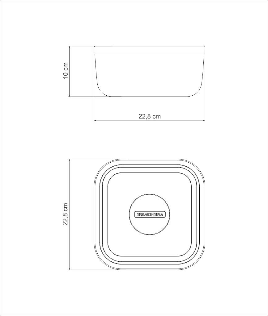 Tramontina Contenitore Ermetico In Acciaio Inox 4L - Salvafreschezza Con Coperchio, Lavastoviglie E Freezer