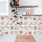 Technologie Impression: Dalles adhesives murales imprimé en haute résolution en utilisant la nouvelle technologie, peinture imprimée HD, de couleurs vives, non-fading. Makeover en moins de temps et d'effort. Vous pouvez profiter d'une maison de luxe sans avoir à dépenser des milliers de livres sur des carreaux en céramique coûteux