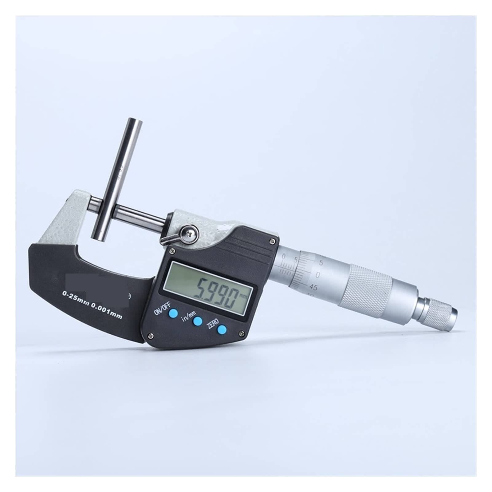 Mikrometr cyfrowy 0,001mm Metryczny/Calowy Elektroniczny Poza Micrometro Wskazówka Węglika LCD Narzędzia pomiaru suwmiarki 0-100mm,Wysoka precyzja(0-25mm)