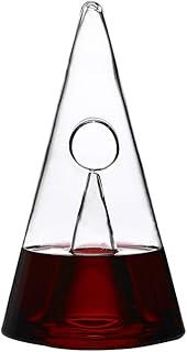 AIZYR Kristall Weinkaraffe, Pyramidendekanter Schneller Filterweinabscheider des Kreativen Wasserfalls Der Persönlichkeit des Rotweins Handgemacht
