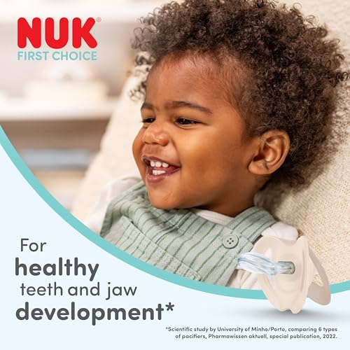 NUK First Choice Day & Night Baby Schnuller | 18-36 Monate | Orthodontische Schnuller, die im Dunkeln leuchten… – Ansicht 3