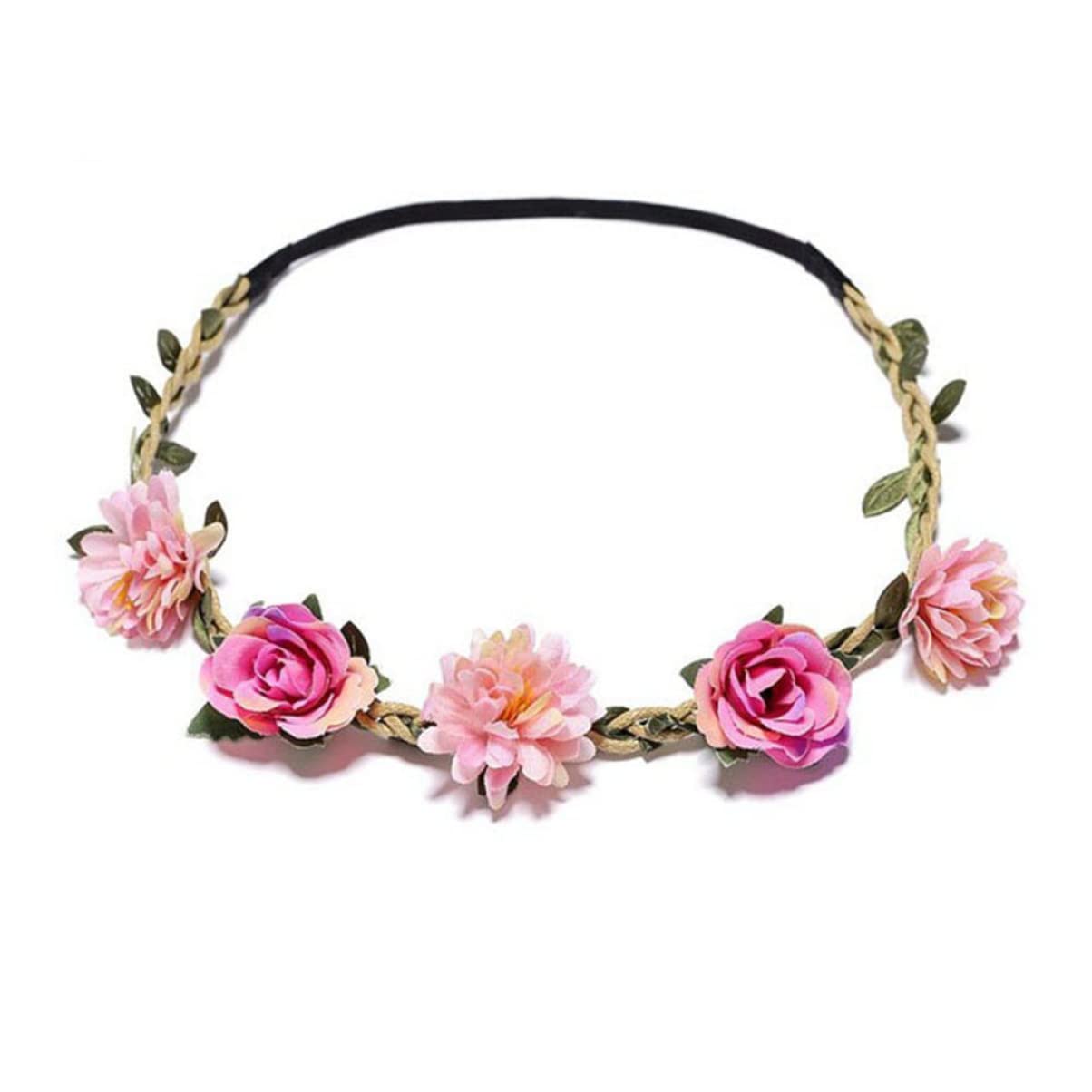 Abaodam 15piezas Diadema De Flores Artificiales De Margarita Para Niñas y Mujeres Accesorio Floral Para Fiestas Bodas y Fotografía Playa